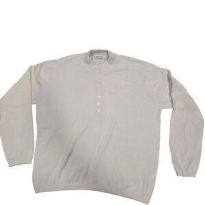 Orvis Cashemere & Wool Cream Sweater Size Xl